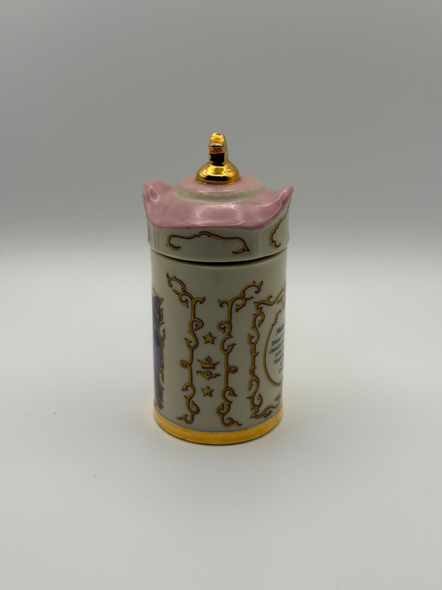 Vintage 1995 Lenox Walt Disney Spice Jar – Mickey Mouse "Onion" (Porcelain & 24K Gold)