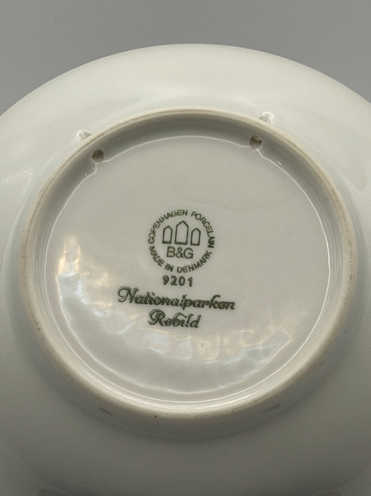Vintage Bing & Grøndahl "Nationalparken Rebild" Blue & White Porcelain Plate – Denmark