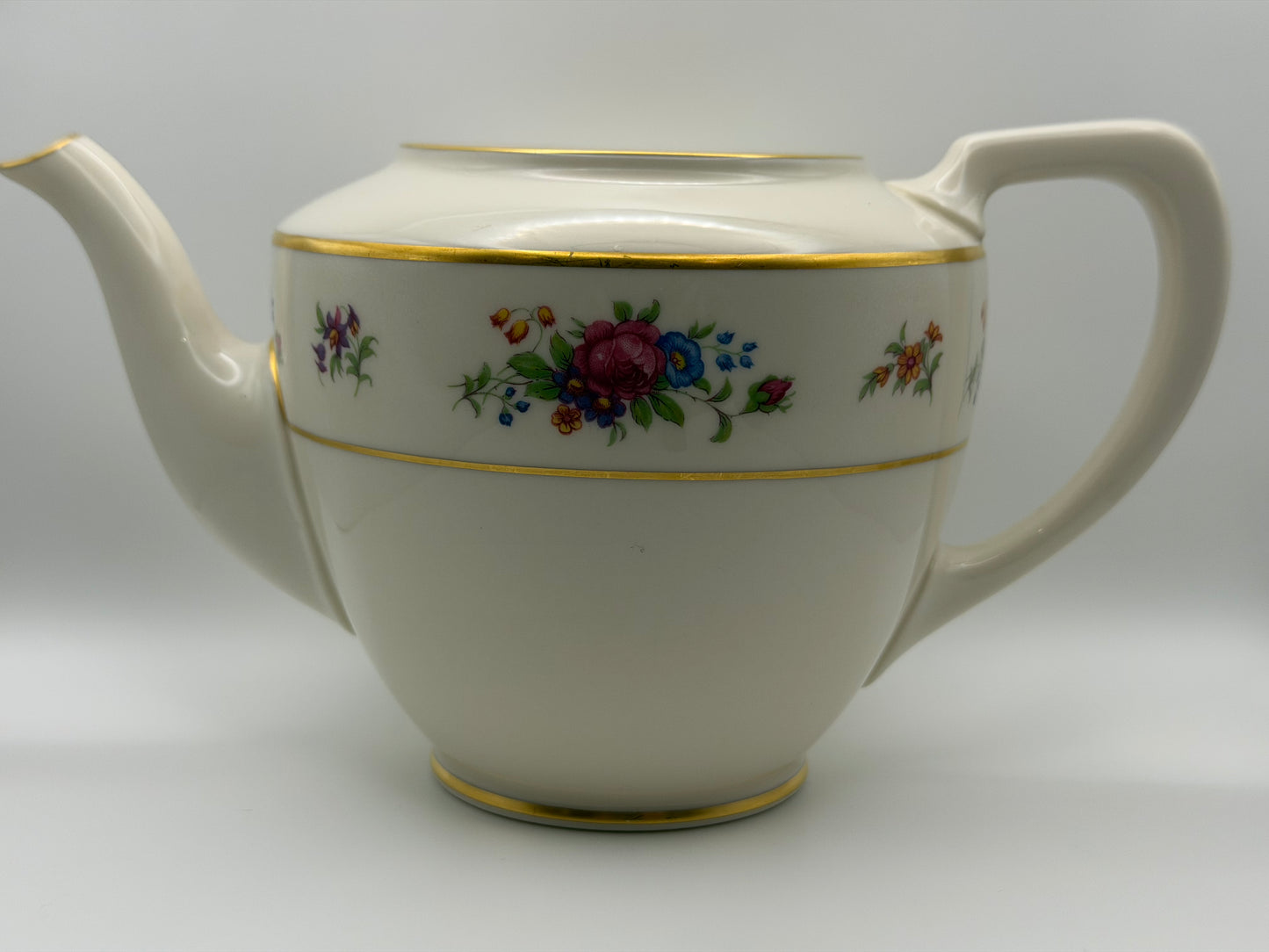 Vintage Lenox Rose J-300 Teapot Base (Replacement Piece / No Lid)
