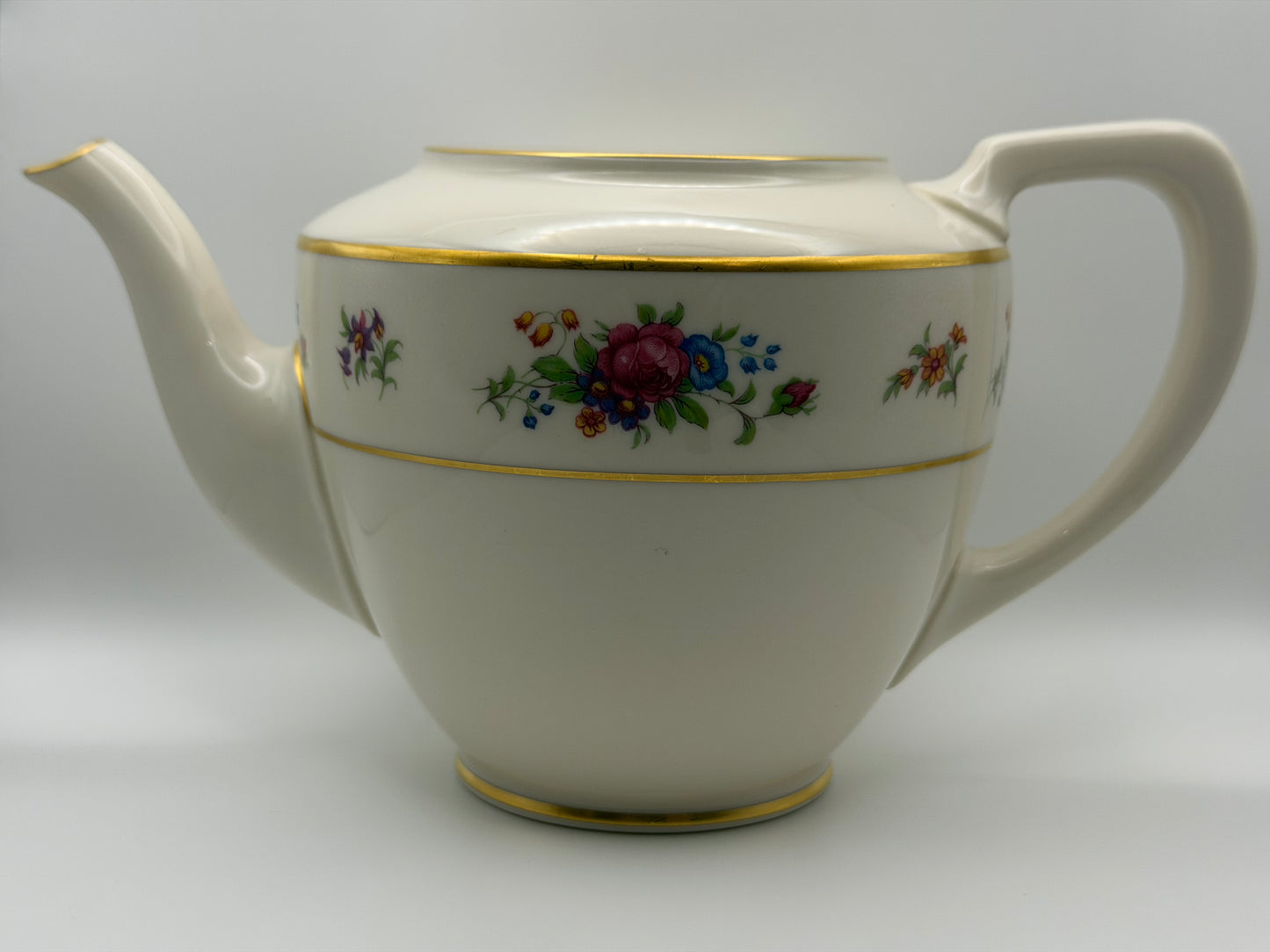 Vintage Lenox Rose J-300 Teapot Base (Replacement Piece / No Lid)
