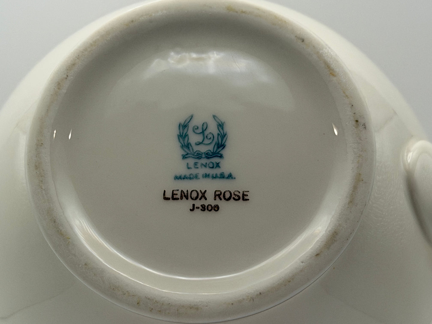 Vintage Lenox Rose J-300 Teapot Base (Replacement Piece / No Lid)