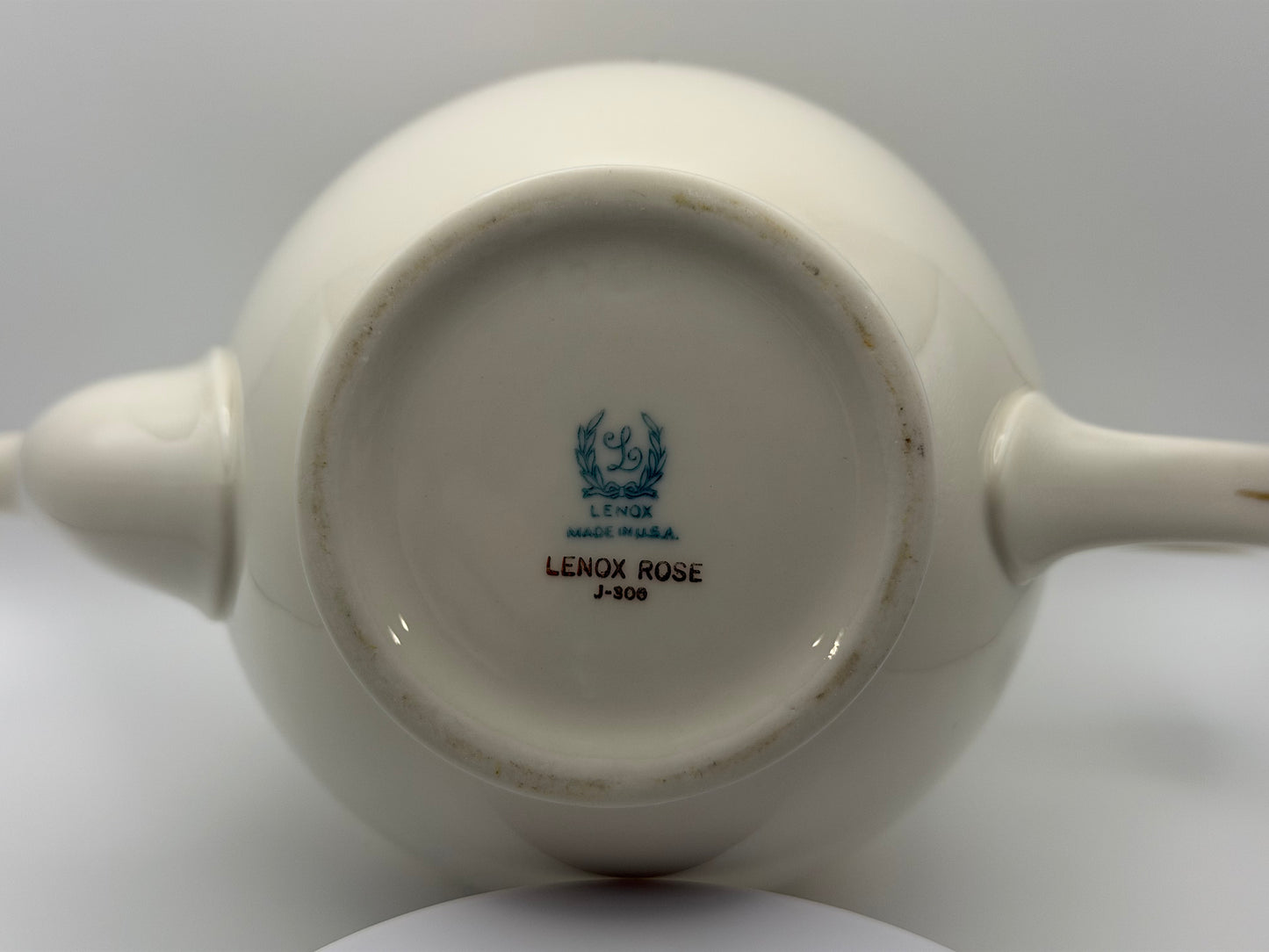Vintage Lenox Rose J-300 Teapot Base (Replacement Piece / No Lid)