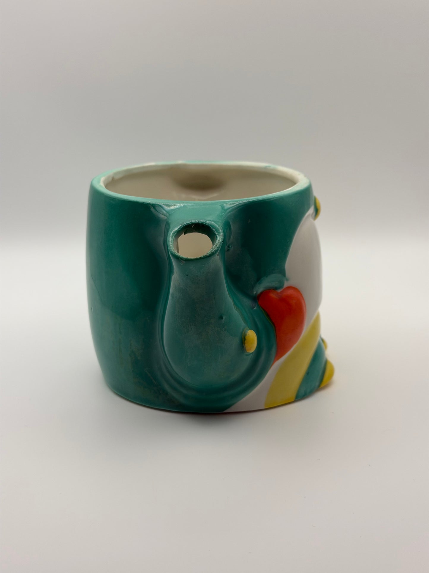 Vintage 1930s Takito (TT) Ceramic Clown Citrus Juicer & Pitcher Set (Made in Japan)