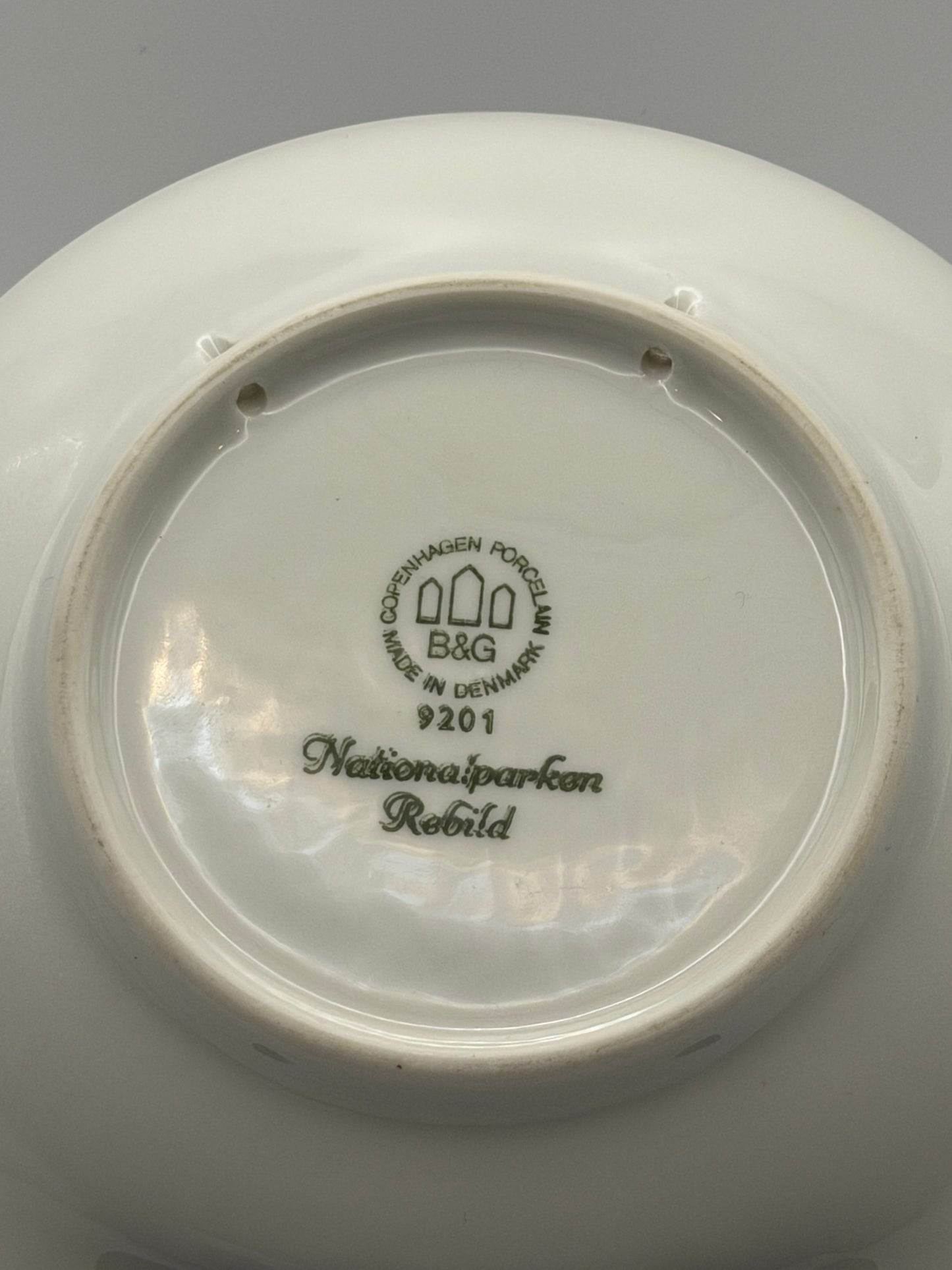 Vintage Bing & Grøndahl "Nationalparken Rebild" Blue & White Porcelain Plate – Denmark