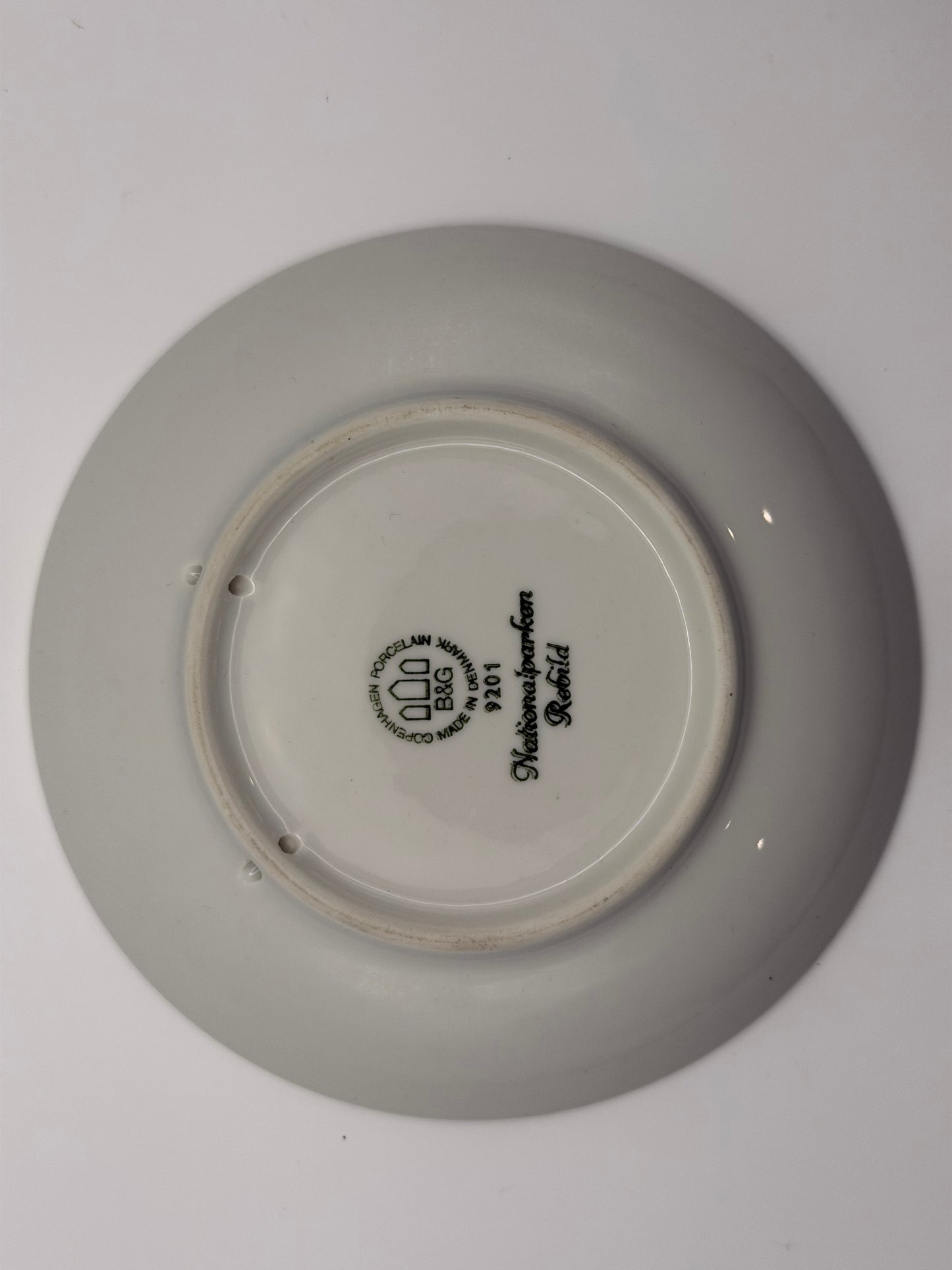 Vintage Bing & Grøndahl "Nationalparken Rebild" Blue & White Porcelain Plate – Denmark